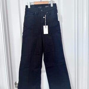 NWT Good American Crop Palazzo Wide-Leg Pants